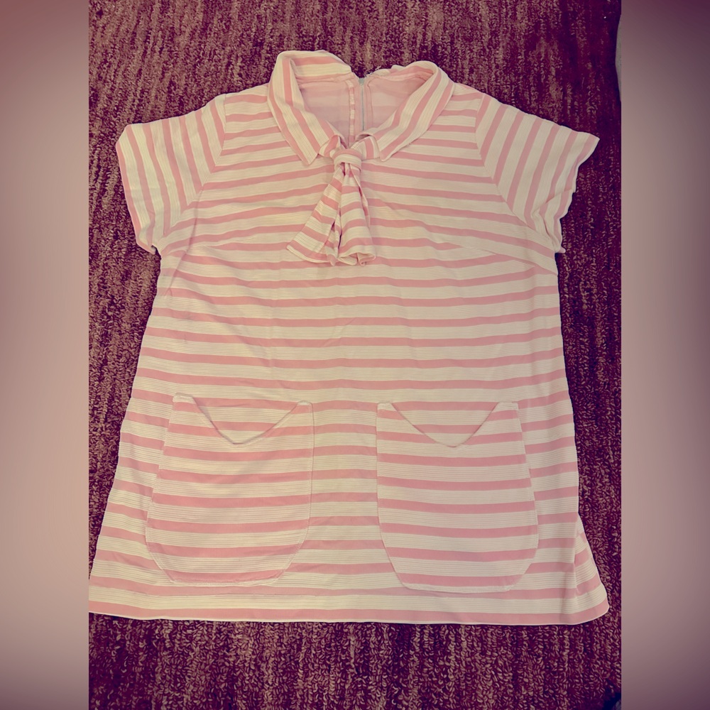 Adorable vintage handmade 60’s pink blouse tunic size small